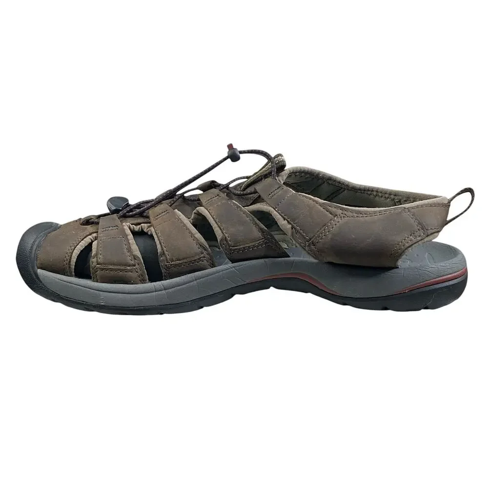 Keen Mens Newport Brown Leather Trail Hiking Sandal Size US 12